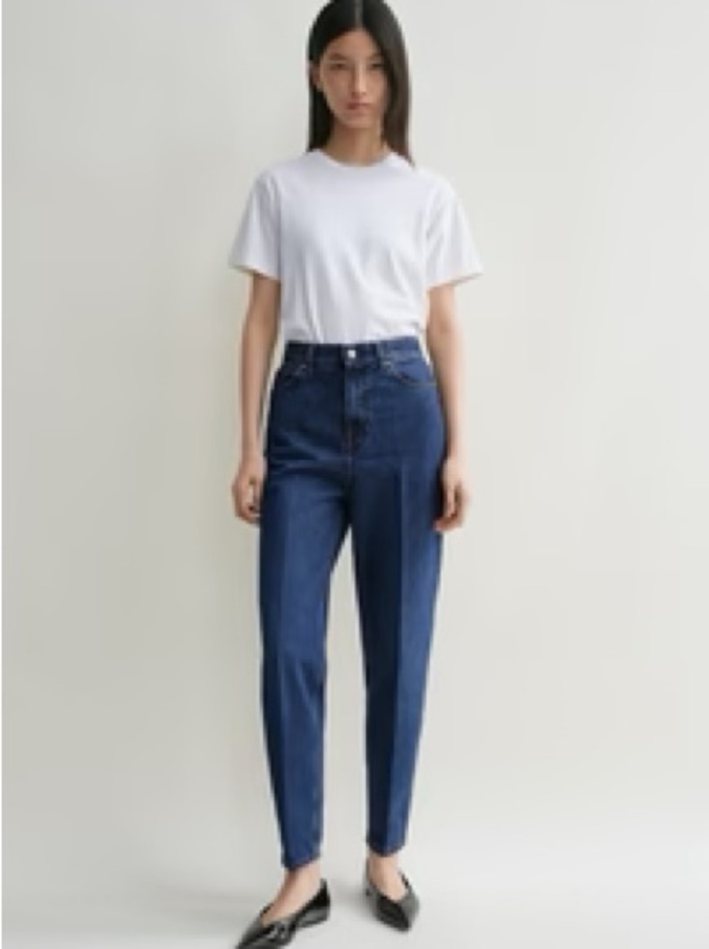 Toteme Tapered leg denim dark blue